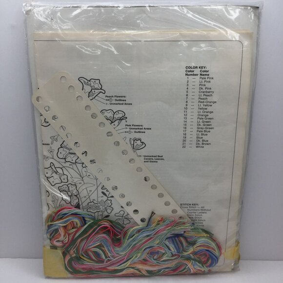 Dimensions No Count Cross Stitch Karen Avery A Breath of Spring 14"x10" Floral - Picture 4 of 6